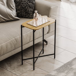 Hanah Home Mesa de Centro Shb-003 en Madera y Metal